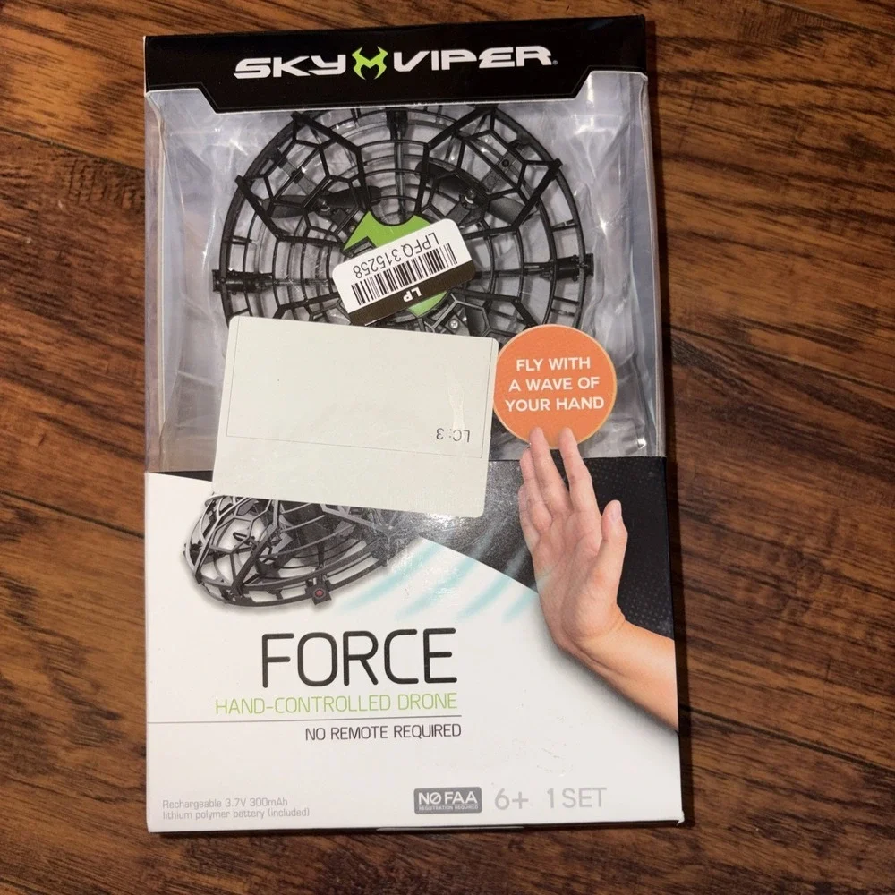 Sky Viper FORCE Hand-Controlled Drone ~ No Remote Needed ~ NEW Open Box